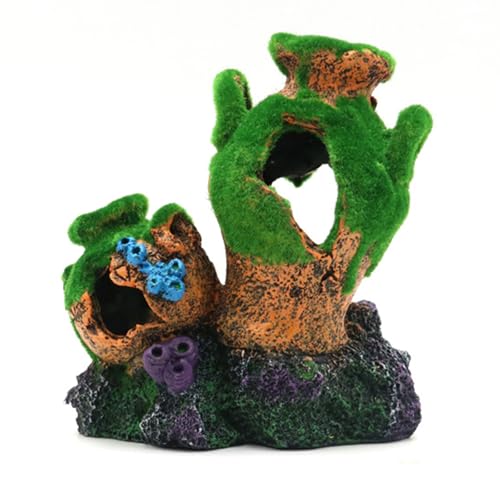 Shrimp Breeding Protectors Fish Tanks Barrels Hideouts Aquariums Ornaments Fishbowls Accessories Realistic Barrels Cave - color: LMC20763
