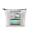 BDPWSS Fish Tank Lover Gift Aquarist Gift Aquarium Fish Addiction Gift Funny Fish Bowl Zipper Pouch For Fish Collector Gift (Week 123 bag)