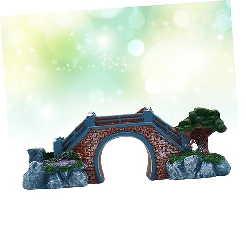 DOITOOL Elegant Aquarium Decor Bridge Resin Fish Tank Props Fish Tank Decoration Ornament