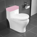Toilet Tank Lid Cover, Bathroom Stretch Washable Spandex Toilet Tank Protector Cover with Elastic Bottom, Pink - color: Pink