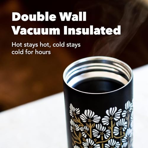 MiiR Flip Traveler 16oz - Double-Wall Vacuum Insulated with Flip Lid, BPA-Free Stainless Steel Construction, Insulated Tumbler for Hot or Cold Drinks - color: White- Recycled Stainless Steel, size: 16 Ounces