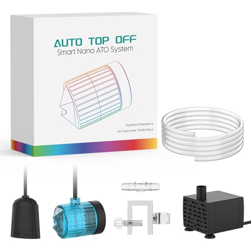 Auto Top Off System ATO Saltwater Aquarium,Water Top Off System for Aquarium,Reef Tank＆Fish Tank- Blue - color: Blue