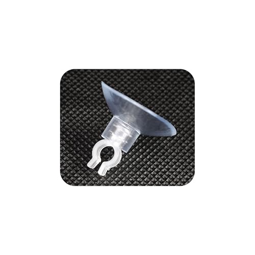 40PCS 5mm Aquarium Suction Cup Clips, Clear Airline Tube Holders for Fish Tank Air Hose, Clamps for Aeration Tubing Setup and Organization - size: 5mm