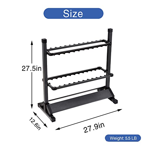 JOYWAVE Fishing Rod Holders,Aluminium Fishing Pole Holders,Portable Fishing Rod Rack,Holds Up to 24 Rods,Fishing Pole Vertical Ground Display Rack