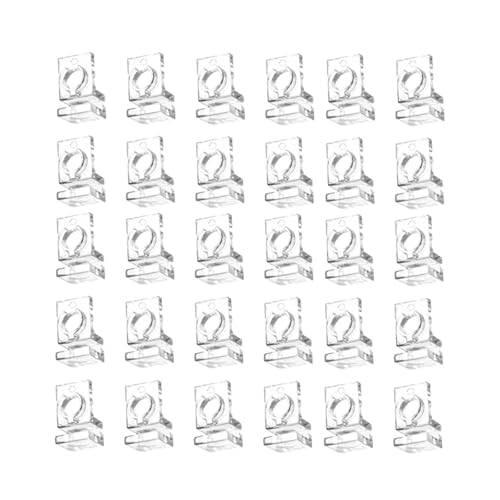 30x Fish Tank Lid Clamps Stand Clamps Clear Fish Tank Filter Hose Tube Holder Aquarium Lid Support Brackets Hose Fixing Clips, for 5.5mm - size: for 5.5mm