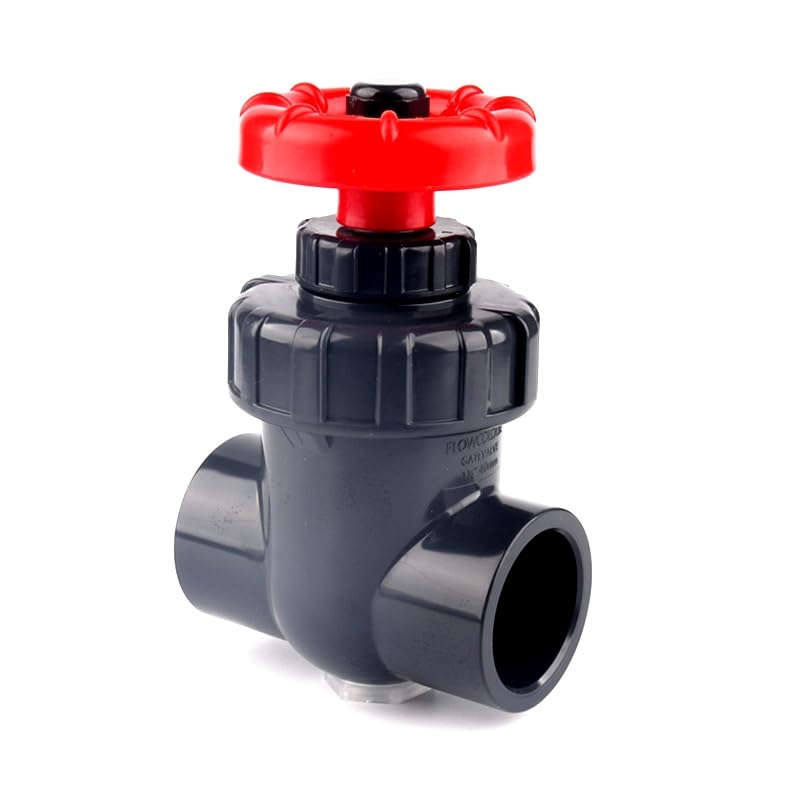 PVC Gate Valve 20/25/32/40/50/63mm UPVC/PVC Precision Flow Control Ball Valve Dark Gray - size: 40mm DN32 Dark Gray
