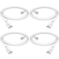 SHOPLED (4-Pack 6FT T5 T8 LED Shop Light Connecting Wire, Dual-Ended Linkable Cable Cords for LED Tube Light Fixture, Ceiling Lamp - style: 6FT Connecting Wire