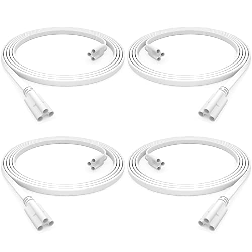 SHOPLED (4-Pack 6FT T5 T8 LED Shop Light Connecting Wire, Dual-Ended Linkable Cable Cords for LED Tube Light Fixture, Ceiling Lamp - style: 6FT Connecting Wire