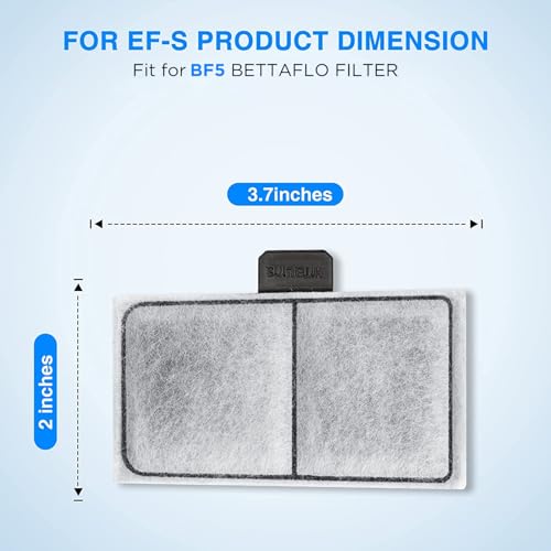 HiTauing 12 Packs Filter Cartridge Compatible with EF-S Element and BF5 BETTAFLO Filter - size: S-12packs