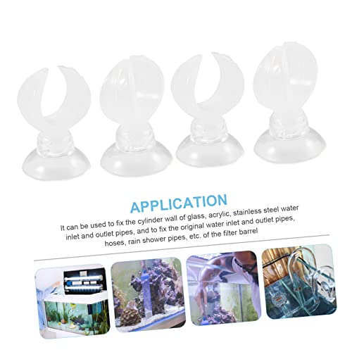 BESPORTBLE 4pcs Fish Tank Suction Cup Clips Holder Tubing Clamp Aquarium Airline Tube