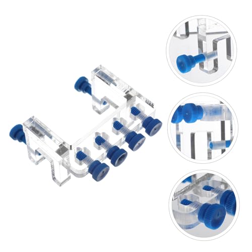 balacoo 3pcs Tank Supplies Dosing Pump Hose Clamp Wall Fish Tank Clip Aquarium Accessories - color: Transparentx3pcs, size: 8X6X4.5CMx3pcs