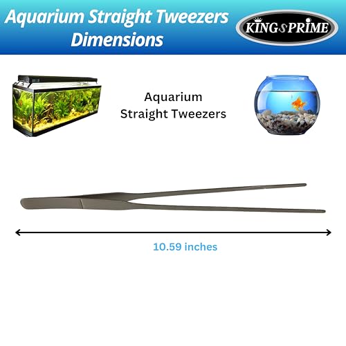 Aquarium Aquascaping Tools, Long Stainless Steel Tweezers Scissors Spatula Aquatic Plants Set for Fish Aquariums Tank and Terrarium. (Silver)