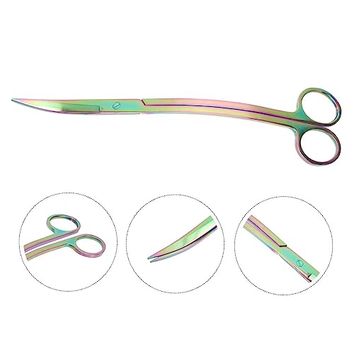 Stainless Steel Aquatic Scissors Professional Aquarium Plant Trimmer Tool for Cleaning Portable 10-inch Length for Aquascaping and Fish Tank Maintenance