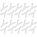 plastic 1/8" Y shape 3 way barbed connector for air hose, water pipe pp polypropylene barb fitting. (Pack of 20 pcs) - style: 20pcs, 1/8" O.D.