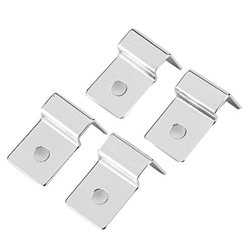 4PCS Aquarium Lid Clips, Fish Tank Cover Bracket Stainless Steel Aquarium Glass Cover Clip for Easy Installation and Maintenance (6mm) - size: 6mm