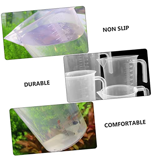 COLLBATH 1pc Aquarium Measuring Cup for Fish Feeding Water Changing and Accurate Liquid Measurement Non-breakable Design