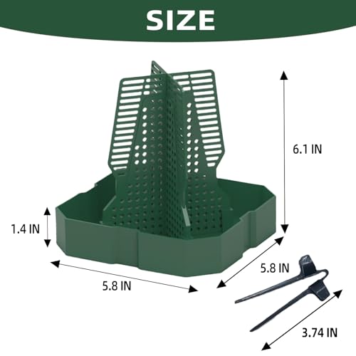 Chameleon Feeder Bearded Dragon Feeder for Mounted Insect with Rope and Tweezers, Tank and Aquarium Accessories for Lizard, Bearded Dragon, Gecko, Frog（Large） - size: Large