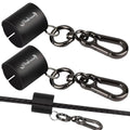 Creek Rod Clips Wearable Fishing Rod Holder Clip Fly Fishing Pole Accessories 1PCS & 2PCS - color: Cylindrical-Black-2PCS