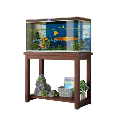 Versatile Wooden Fish Stand Cabinet - Multi-Purpose Plant Shelf for 5-40 Gallon Aquariums, Reptile Rack & Home Storage Organizer, Durable and Sturdy Design - color: B, size: 70x40cm(27 1/2"x15 3/4")