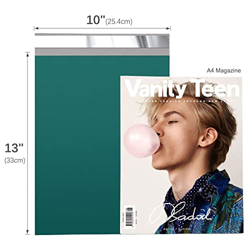 Fuxury Poly Mailers 10x13 Inch 50 Pcs, Waterproof Shipping Bags for Clothing, Strong Adhesive Shipping Envelopes for Small Business, Self Seal Mailers Poly Bags Mailing Envelopes Forest Green - color: Forest Green, size: 10x13" 50pcs