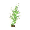GloFish Plant Aquarium Décor, Green and White Large, Fluorescent Under Blue LED Light