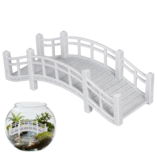 Garneck Miniature Arch Bridge for Fairy Garden Accessories: 5.9" Vintage Tiny Bridge Figurine Dollhouse Furniture Accessories for Aquarium Fish Tank Terrarium Bonsai Decor DIY Micro Landscape