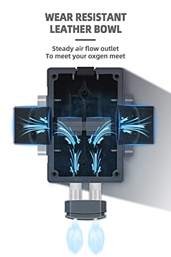 Persuper Aquarium Air Pump Dual Outlets, Super Quite Fish Tank Air Pump 20-600 Gallons, 5W 110V Adjustable High Output Silent Oxygen Aerator Pump with Air Stone Airline Tubing Check Valve Accessories - style: Pump 5W with Valves