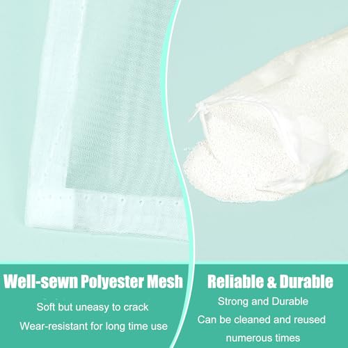 AQUANEAT Aquarium Filter Media Bags 6pcs Fish Tank Extra Fine 100 Micron Mesh Bags with Plastic Zipper for Activated Carbon (5.5” x 8”) - size: 5.5” x 8”