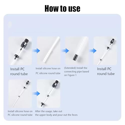 Aquarium Vacuum, Gravel Cleaner, 1.57x6.3 Inches Manual Pump Tool Suction Filter with Waste Remover Function, Ideal for Fish Tank Cleaning, Turtle Ponds, Freshwater Maintenance