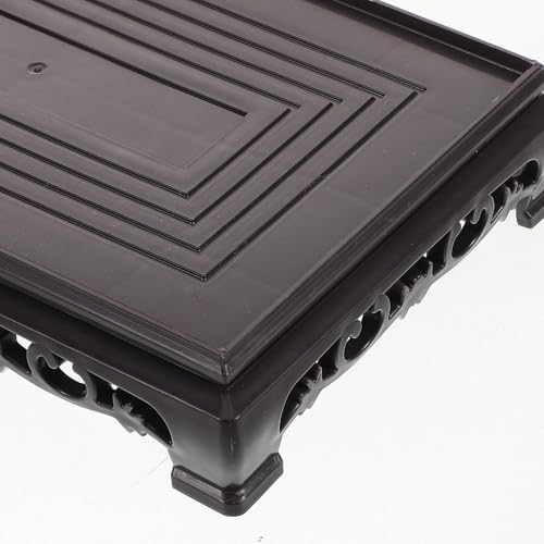 NUOBESTY Rectangular Plastic Flowerpot Base and Aquarium Stand for Indoor Plants, Multi-purpose Fish Tank Holder with Sturdy Plastic Material, Suitable for Living Room and Garden Display