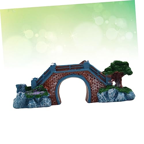 DOITOOL Elegant Aquarium Decor Bridge Resin Fish Tank Props Fish Tank Decoration Ornament