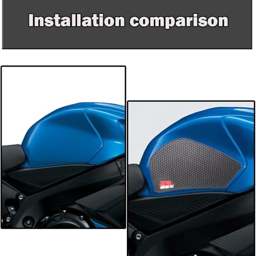 for 2026 2025 GSXR650 GSXR750 2019-2026 Motorcycle Accessories Fuel Tank Pads Sticker Side Gas Knee Grip Protector Traction Decals GSX-R - color: Gsxr650 Black