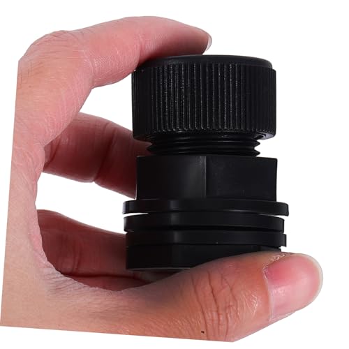 Water Tank Adapter PVC Coupler with Seal Gasket Hose Fitting for Rain Buckets Aquariums Tubs and Easy to Install Connecting Part for Water Storage