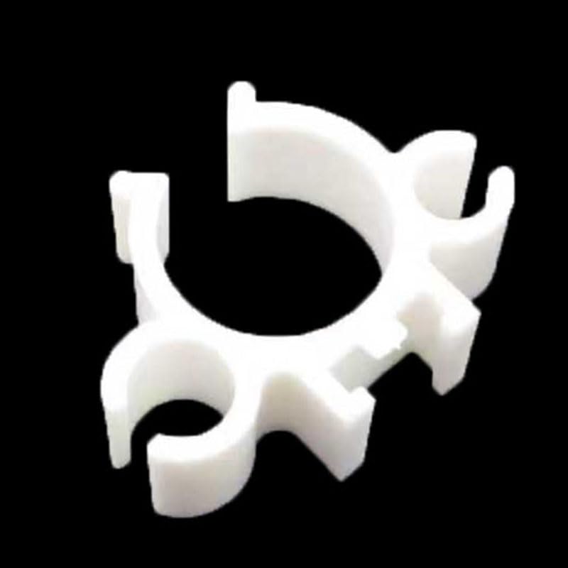 10PCS Double Ended Double Snap Aquarium Suction Cup Clips Medium Size White Turtle Tank Filter Oxygen Tube Power Cord Clips for Organising Hoses and Charging Cables