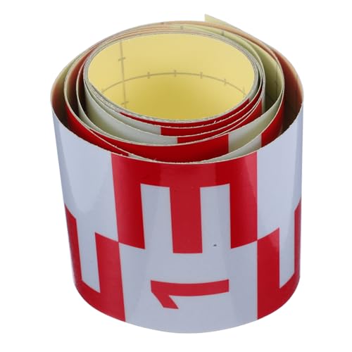 Holibanna Self-Adhesive Reflective Water Level Gauge Waterproof Liquid Level Indicator for Tanks Pools and Bridges Accurate Measurement Scale