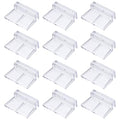 12 Pcs Aquarium Lid Clips, 5 mm Acrylic Aquarium Cover Bracket Fish Tank Lid Older Fish Tank Clip Transparent Durable Easy to Clean, Intended for Rimless Aquariums Top Cover - size: 5 mm