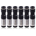 6pcs 1/4 Nickel Plated Copper Check Valve 6mm OD One Way Inline Air Pneumatic Fitting for Hydraulic System Mechanical Equipment