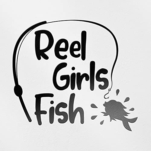 Decal Stickers of Girls Fish (Black) (Set of 2) Premium Waterproof Vinyl Decal Stickers for Laptop Phone Accessory Helmet Car Window Mug Tuber Cup Door Wall - Bicver1D44381Blw19Y24 - color: Black, size: 4.4'' x 3.8''
