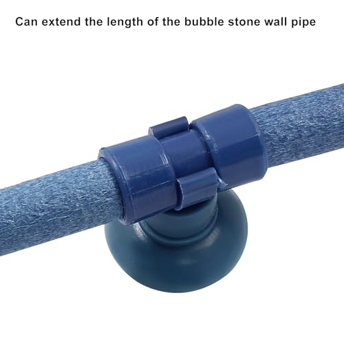 2 Pieces 10 Inch Air Stone Bar Blue Fish Tank Air Pump Aquarium Bubble Wall Aquarium Air Bubble Tube for Fish Tank Bubble Release Diffuser Bar - size: 10"