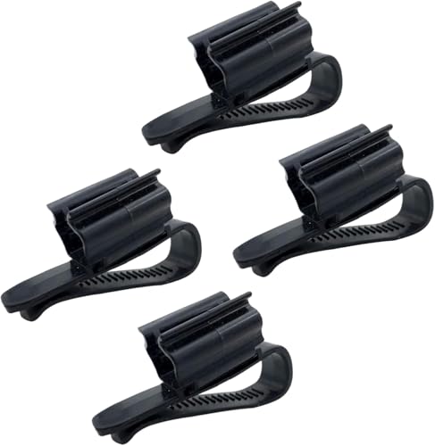 4Pcs Fish for Tank Mounting Clip Water Pipe Hose Holder Multifunction Adjustable Clamp for 0.31""-0.62"" Dia Tub Aquarium Tube Holder, Aquarium Air Pump Accessories Aquarium Pumps and Filters (Black)