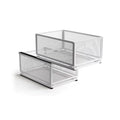 Pull Out Cabinet Organizer, Slide Out Drawers Fixed with Adhesive Nano Film, Pantry Shelves Sliding Drawer Storage Organization for Kitchen (Double Layer 15.7 * 9.4 * 16.6inch/40 * 24 * 42.4cm) - size: 15.7*9.4*16.6inch/40*24*42.4cm