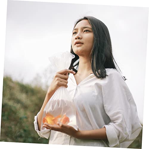 OUNONA 20Pcs Transparent Live Fish Transport Bags Aquarium Fry Packaging Pouches for Safe Tropical and Fish Shipping and Storage - size: 45X85X0.1CM