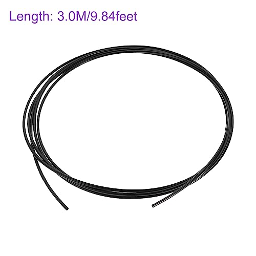 DMiotech 5/64" ID x 1/8" OD, 9.84Ft Long PA6 Nylon Aquarium Air Tubing Pneumatic Nylon Tube Hose Black for Air Brake System - color: Black, size: 5/64"x1/8"x9.84Ft