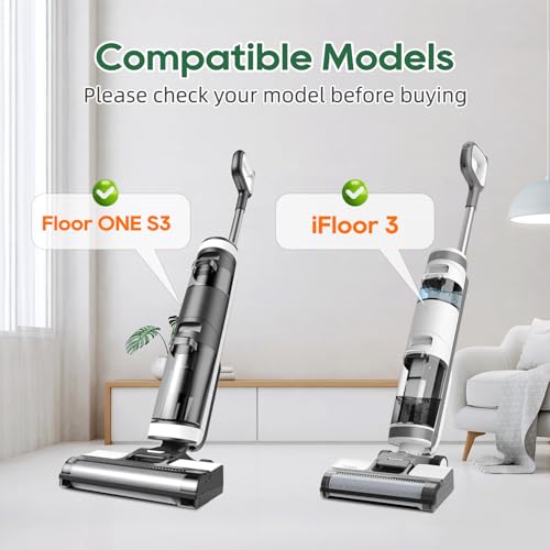 iFloor 3 / S3 Compatible with Tineco Floor One S3, iFLOOR 3 Breeze Complete, FLOOR ONE S3 Breeze Cordless Vacuum Cleaner Part Accessories, 2 Brush Rollers 4 Filters 1 Cleaning Tool Replacement