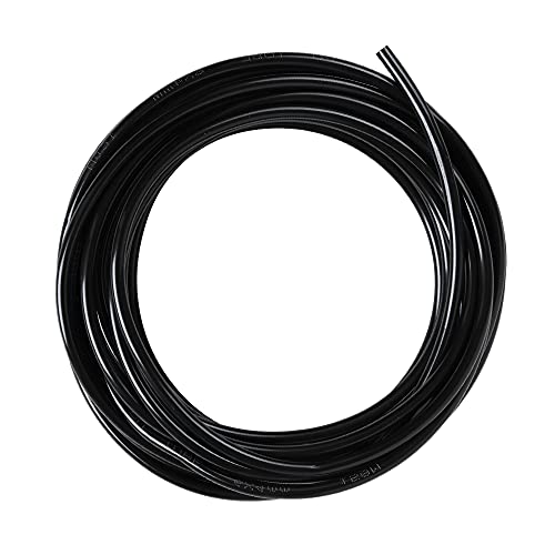 Pneumatic Tubing Black PU Air hose Pipe Tube 5/32 inch or 4mm OD 2.5mm ID 39.4ft/12 Meter for Air Line or Fluid Transfer - color: Black, size: 4mm OD-39.4Ft/12Meter