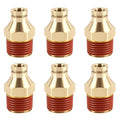 6PCS DOT Quick Push to Connect Brass Air Brake Fitting, Kalolary Brass Straight DOT Line Fittings 1/4"OD×3/8"NPT Thread Air Brake Line Fittings, Air Suspension Kit, Air Hose Repair Kit - size: Straight 1/4"OD ×3/8"NPT