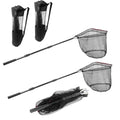 Fishing Net with Handle with Storage Bag,Portable Telescopic Fishing Net Telescoping Handle,Fish Net,Fishing Nets,Extend to 40-63 Inches for Kids Men Women - style: 2 Pack - 50" Full + 2 Carry Bag