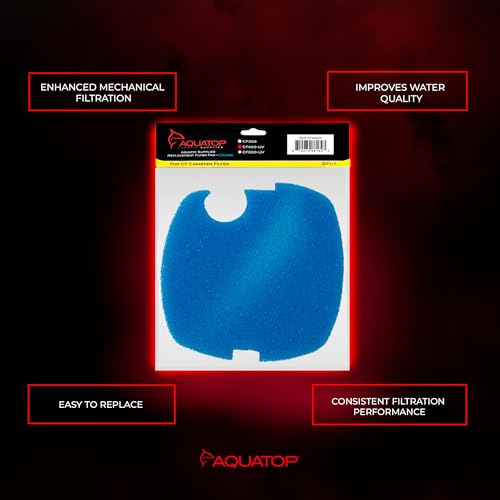 Aquatop Replacement Coarse Filter Sponge for CF-400 Series – Sponge Refills for Mechanical Filtration, Ideal for Clear Water, RCP-CF400 - color: Blue, size: CF400UV/CF400UVMKII