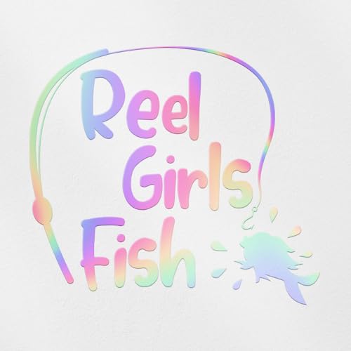 Decal Stickers of Girls Fish (Hologram) (Set of 2) Premium Waterproof Vinyl Decal Stickers for Laptop Phone Accessory Helmet Car Window Mug Tuber Cup Door Wall - Bicver1D44381How19Y24 - color: Hologram, size: 4.4'' x 3.8''