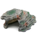 Gecko Hide Shale Scape Step Ledge, Reptile Cave Hideout Tank Accessories Decorations, Great for Reptiles, Amphibians, Leopard Gecko, Lizard, Frogs, Turtle (Small-B-7.3 * 4.4 * 3) - style: Small-B-7.3 * 4.4 * 3